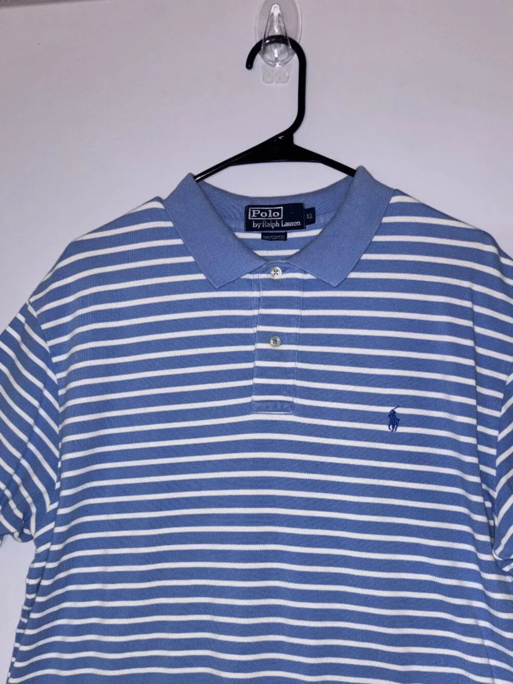 Polo Ralph Lauren Striped Polo Shirt Blue White